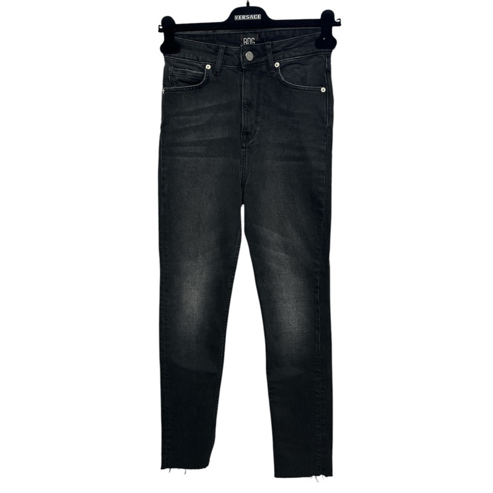BDG Urban Outfitters High Rise Skinny Raw Hem Distressed Jeans